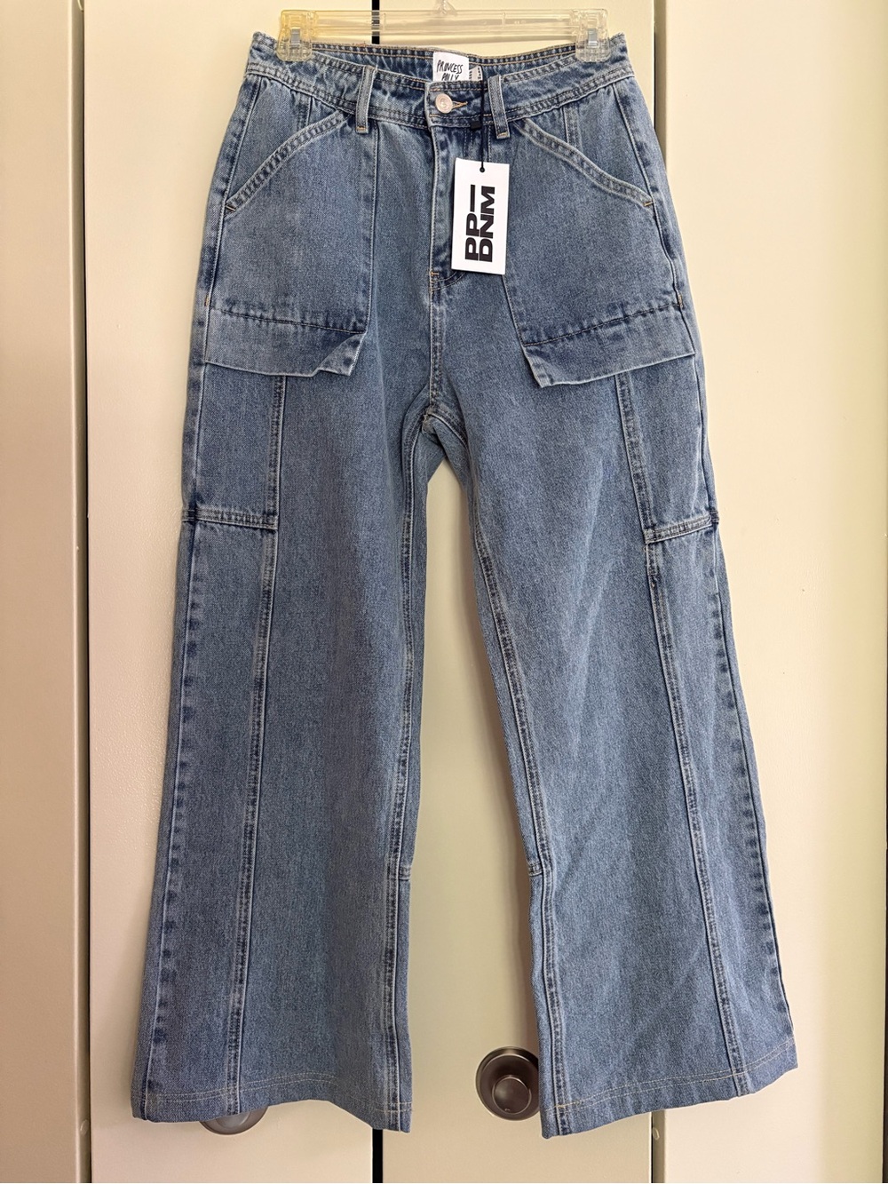 Princess Polly Wide-Leg Cargo Jeans